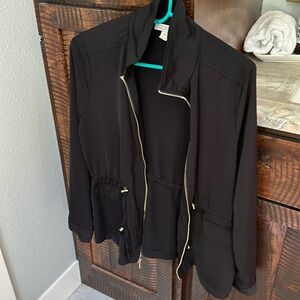 Dana Buchman satin utility jacket